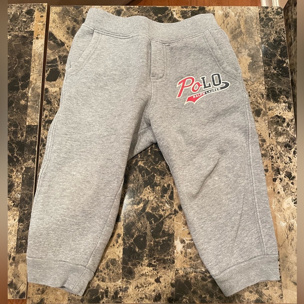 Polo Ralph Lauren Toddler Gray Joggers 24M - Picture 2 of 7